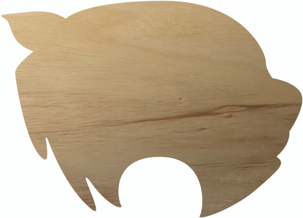 Wood Cat Head Wall Hanging Cutout, Blank Cat Head Shape