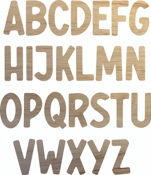 Wood Craft Letters, Bold Real Wooden Letters, Rawles Font