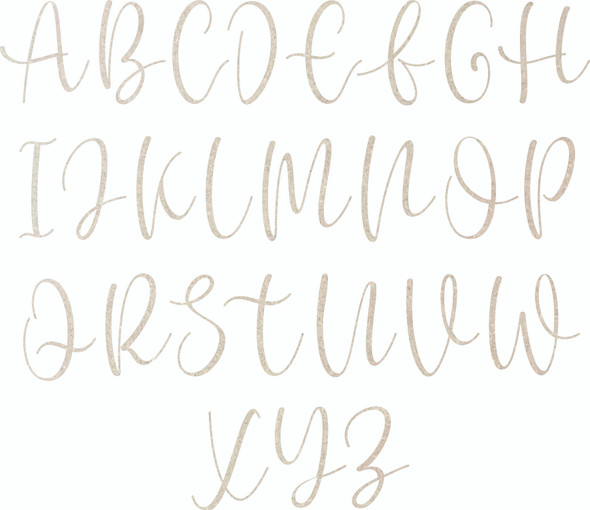 Script Wooden Letters, Paintable Cursive Wood Lettering - Awesome Life Craft