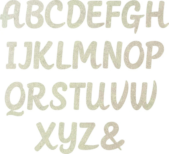 Unfinished Wall Wood Letters, Craft MDF Muthike Font