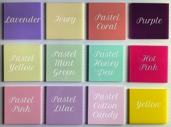 Girl Acrylic Craft Letters, Cream Peach Font Acrylic Lettering