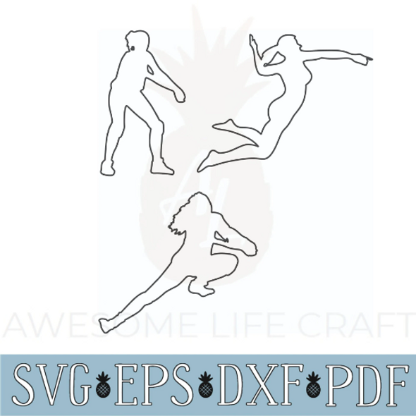 Volleyball SVG Files, 3 Instant Downloadable Bundle Files
