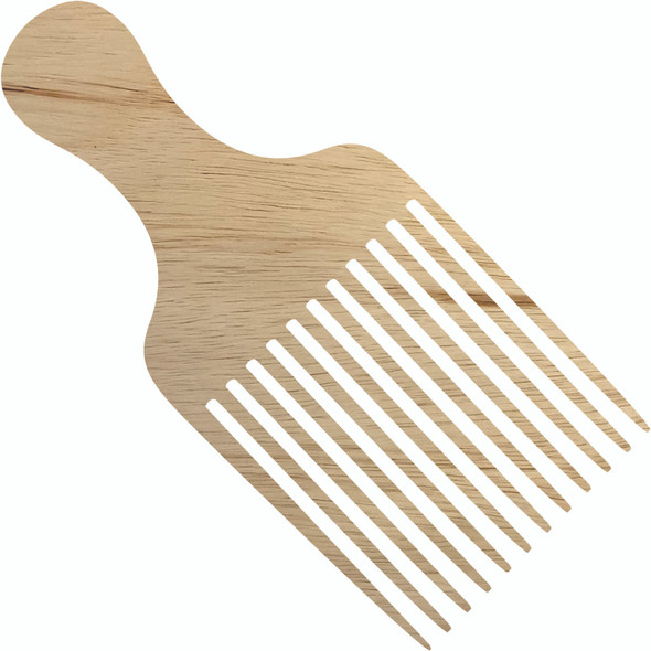 Unfinished Wood Comb Craft Shape, Beauty Comb Wooden Shape