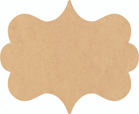 Wooden Plaque Craft Cutout, Blank MDF Wood Christmas Label Shape