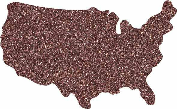 United States Blank Acrylic Shape, Glitter America Acrylic Cutout