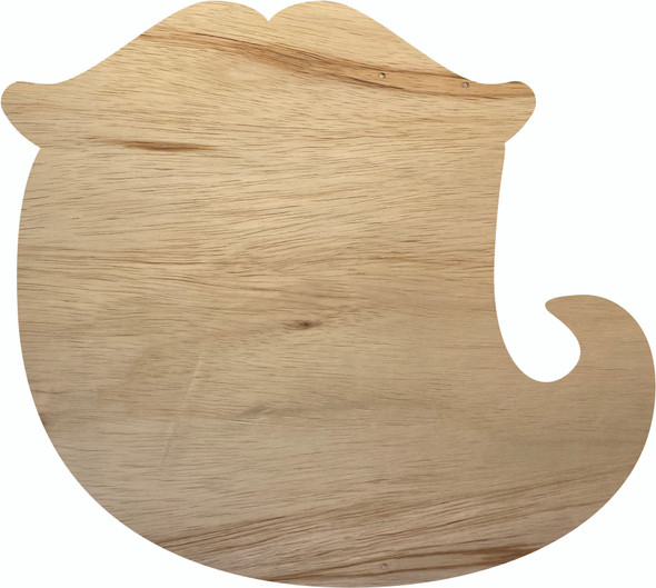 Unpainted Santa Beard Craft Shape, Wooden  Christmas Cutout, DIY