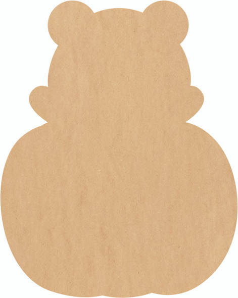 Frog Jack O' Lantern MDF Shape, Blank Halloween Wood Craft