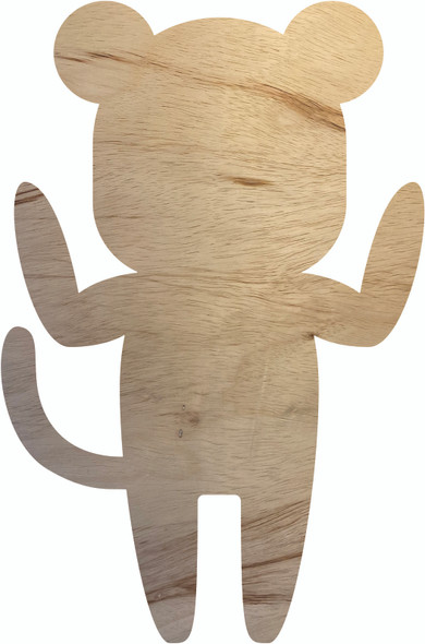 Wood Halloween Tiger Costume Shape, Unfinished DIY Cutout