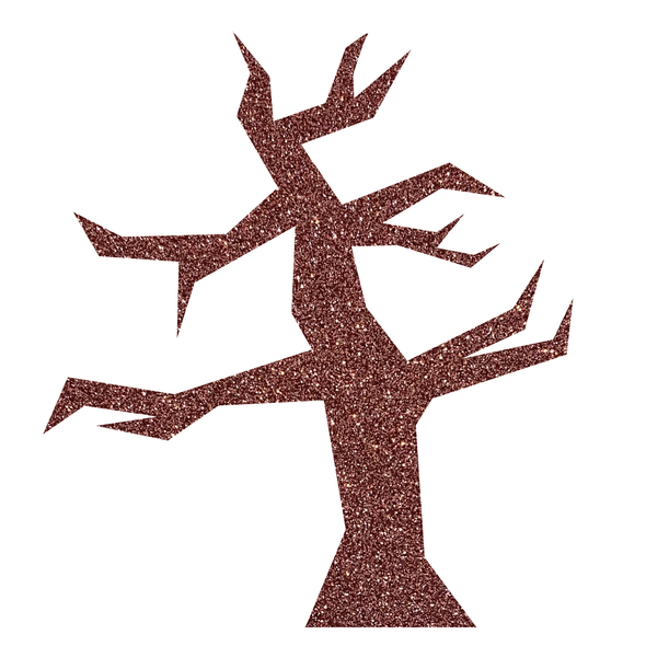 Creepy Tree Acrylic Cutout, Glitter Acrylic Craft Shape