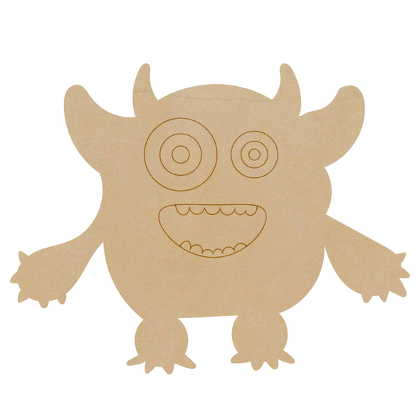 Monster Leather Cutout, Leather Halloween Kids Shape
