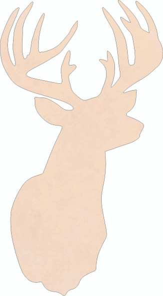 8 Point Buck Leather Shape, Leather Deer Cutout