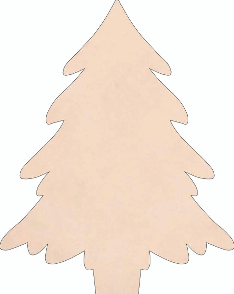 Christmas Tree Leather Shape, Leather Holiday Craft Cutout