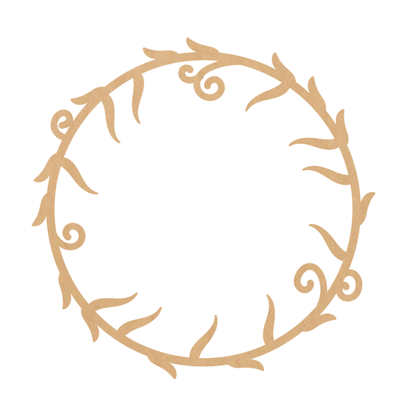Wood Christmas Wreath Shape, Unfinished Craft Cutout Wood Christmas Wreath Shape, Unfinished Craft Cutout