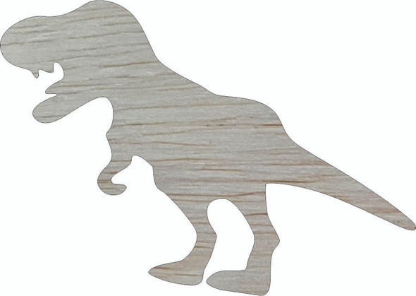 Dinosaur T-Rex Wood Shape, Unfinished  Animal Wooden Cutout