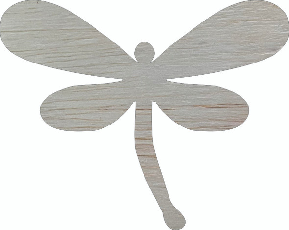 Wooden Dragonfly Cutout , Unfinished Wood Blank Craft