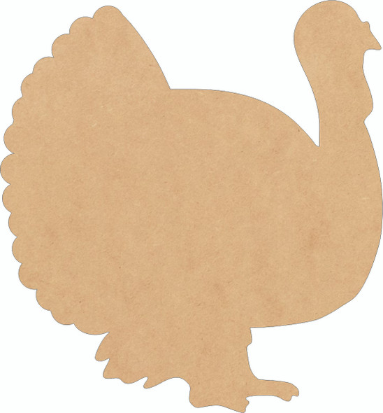 Wall Hanging Turkey Shape, MDF Wood Craft Art Cutout