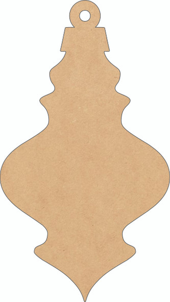 Wooden Christmas Long Ornament Blank, Unfinished Craft