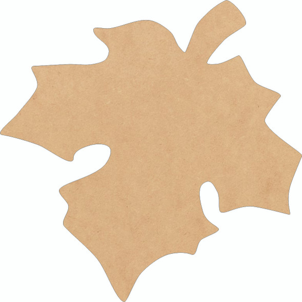 Fall Leaf Unfinished Craft Cutout, Paintable MDF Shape, DIY