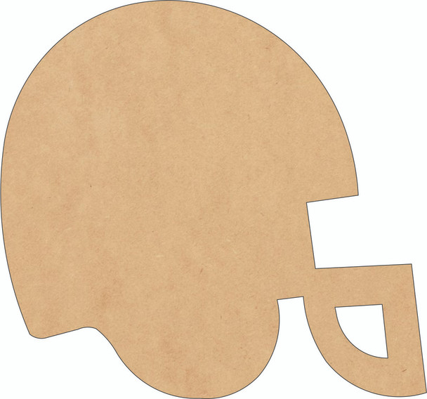 Wooden Football Helmet Shape, Unfinished Helmet DIY Craft