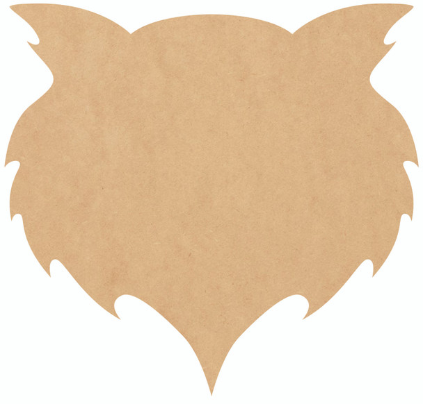 Wooden Owl Head MDF Shape, Paintable Blank Craft DIY