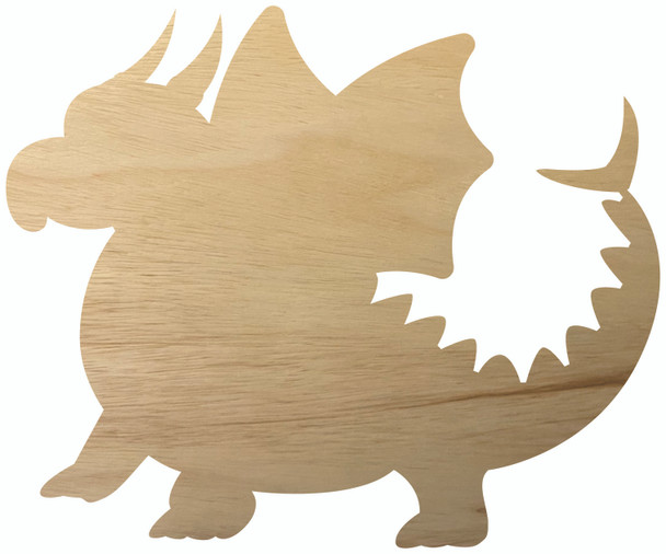 Wooden Craft Kids Dragon, Unfinished Wood Real Wood, DIY