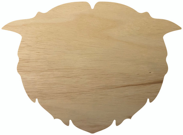Wood Tiger Head Mascot Shape, Unfinished Wall Hanging