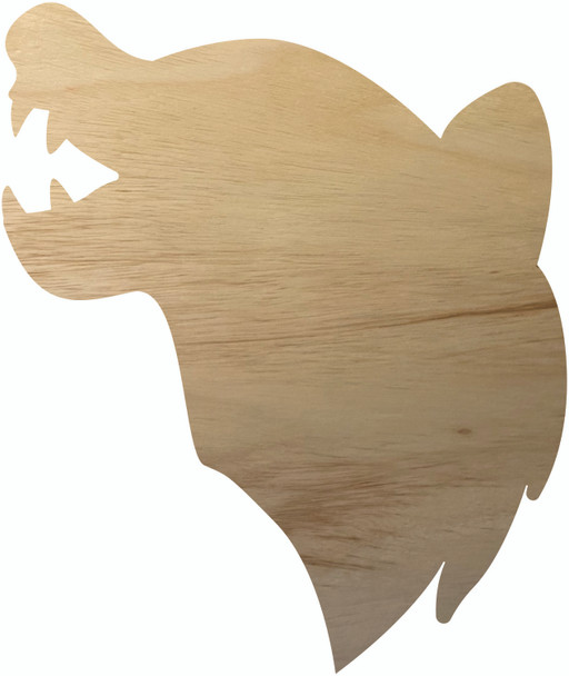 Wolf Howling Craft Wood Shape, Unfinished Wolf Wooden DIY