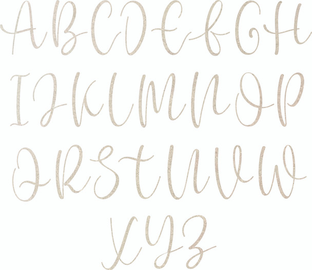 Wooden Alphabet Letters, Paintable Craft Lettering, Buttey