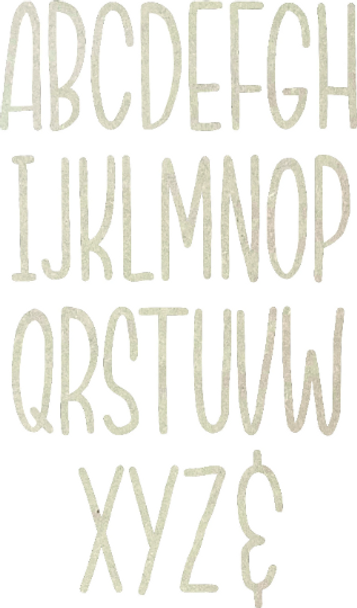 unfinished wood letter skinny northwood font