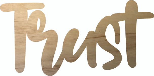 Blank DIY Wooden Custom Word, Paintable Cursive Name