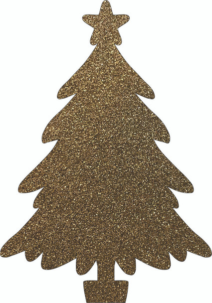 Acrylic Christmas Tree with Star Cutout, Blank Craft Glitter Acrylic