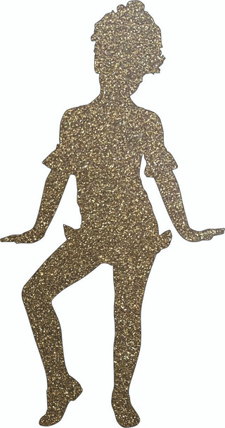 Dancing Girl Blank Acrylic Cutout, Girl Glitter Acrylic Shape DIY