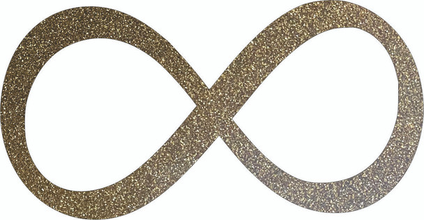 Infinity Acrylic Craft Cutout, Glitter or Colored Laser Cut Acrylic