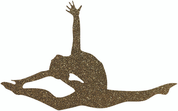 Dancer Split Acrylic Shape, Girl Glitter Dancer Acrylic Cutout