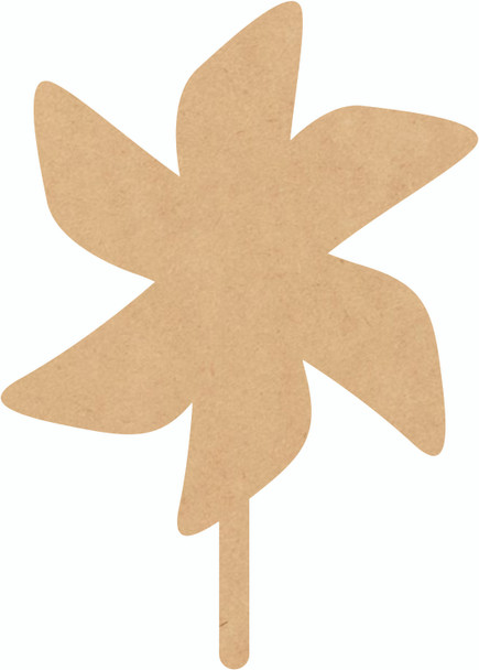 Pinwheel Craft MDF Shape, Blank Pinwheel Cutout, DIY Craft