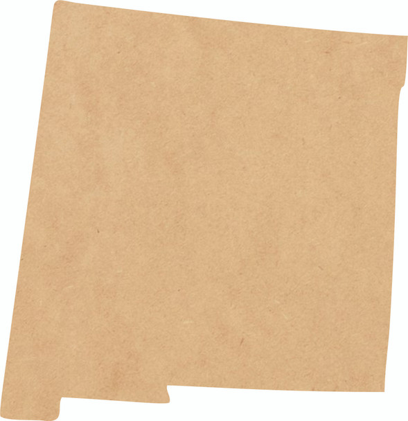 New Mexico Wood State Shape, Unfinished MDF Craft State Cutout, DIY