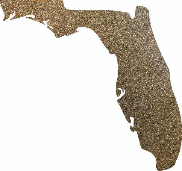 Florida State Acrylic Shape, Glitter Acrylic Blank Craft, Decorative