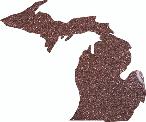 Michigan State Acrylic Shape, Glitter Acrylic Blank Craft, Decorative