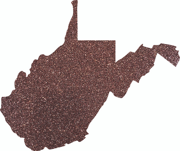 West Virginia State Acrylic Shape, Glitter Acrylic Blank Craft, Decorative