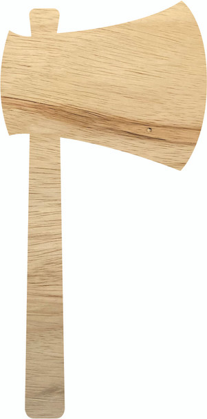 Axe Craft Wood Cutout, Paintable Blank DIY Shape, Door Hanger