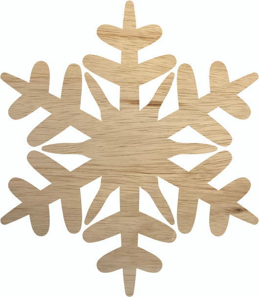 Blank Snowflake Winter Cutout, Unfinished Winter Shape, DIY