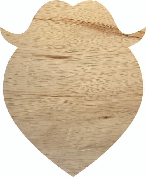 Santa's Beard Wooden Cutout, Unfinished Beard Shape, Door Hanger