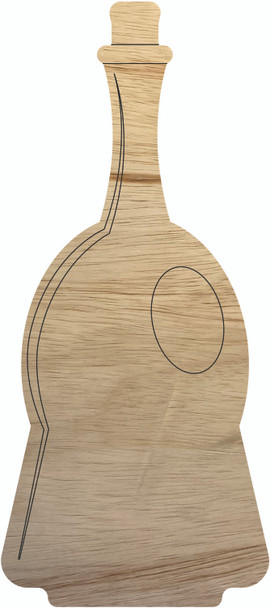 Wooden Halloween Bottle Craft Cutout, Unfinished Paintable Shape