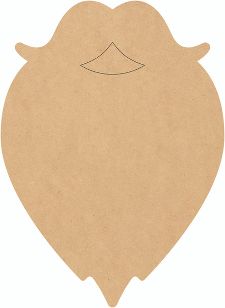 Blank Santa's Beard Wood Shape, Unfinished Craft Santa, DIY