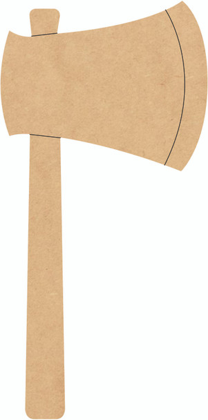 Wood Axe Halloween Shape, Unfinished Halloween Door Hanger