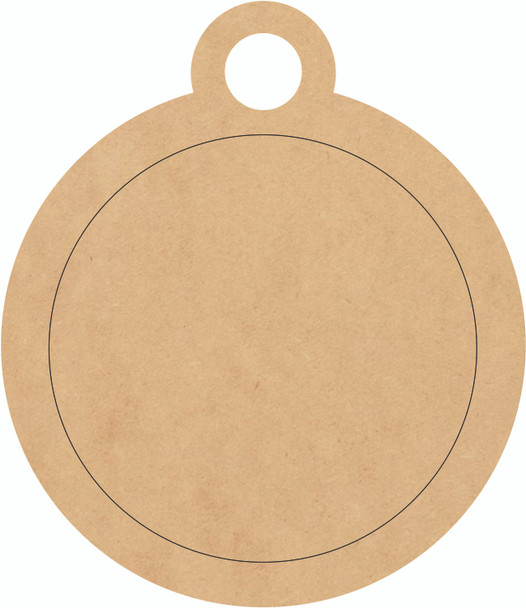 Dog Tag Craft Wooden Shape, Unfinished MDF Craft, DIY