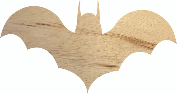 Wooden Halloween Bat Shape, Unfinished Craft Cutout, DIY