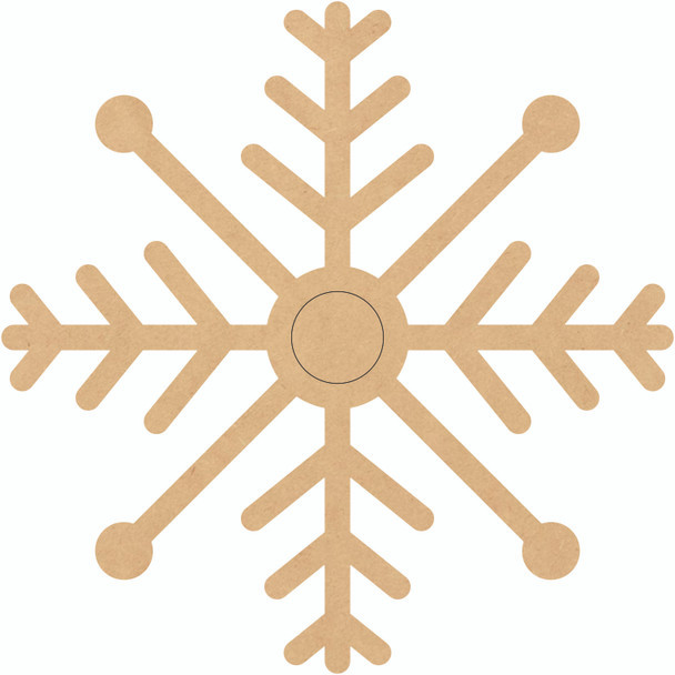 Christmas Snowflake Acrylic Cutout, Glitter Snowflake Shape