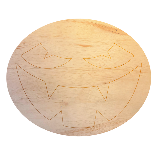 Blank Wood Scary Face Shape, Halloween Wood Craft, DIY