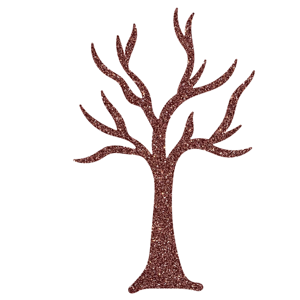 Woodland Tree Acrylic Cutout, Halloween Glitter Craft DIY